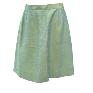 Bebe Iridescent Green A Line Skirt Women's Size 8